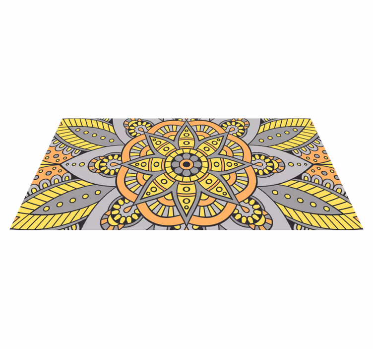 Mandala rug with elegant mandala design - TenStickers