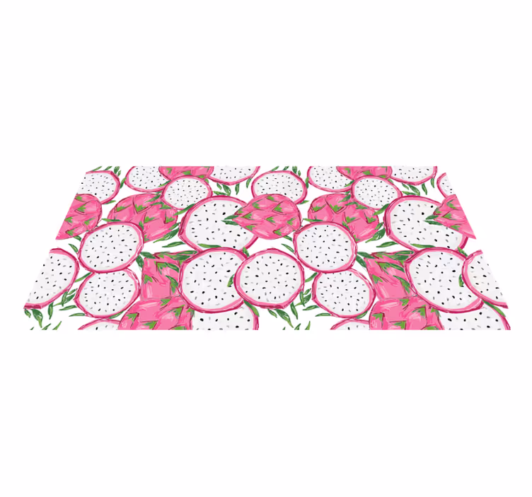 Tropical Fruit Concept kitchen mat - TenStickers