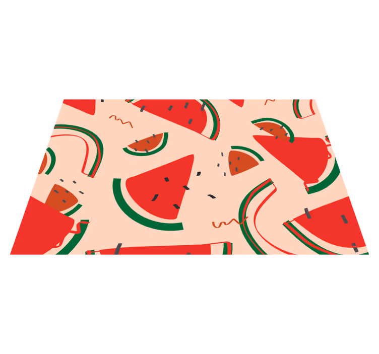 Watermelon Slice Fun kitchen mat - TenStickers