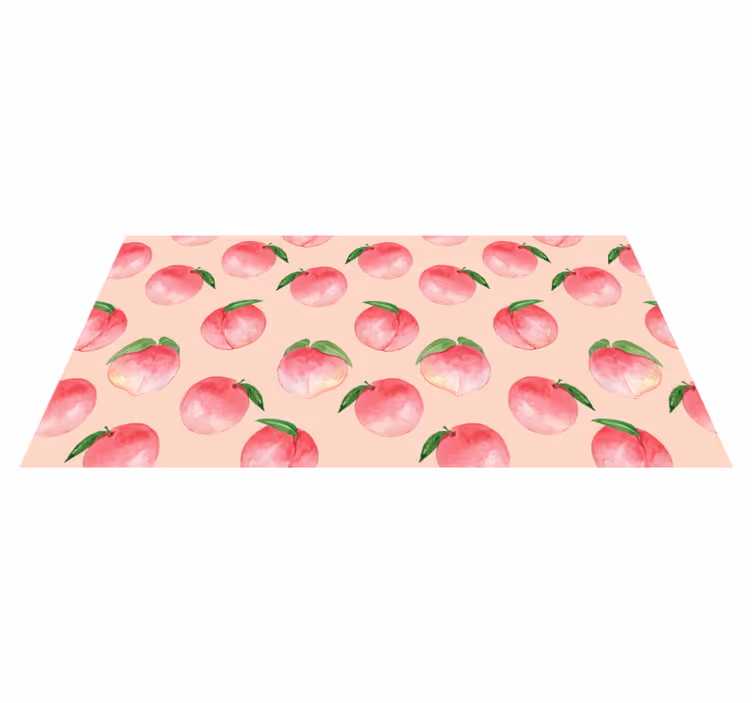 Peach blossom pattern kitchen mat - TenStickers