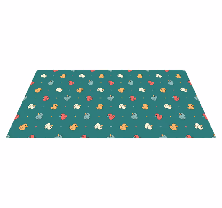 Colorful ducklings pattern kids carpet - TenStickers