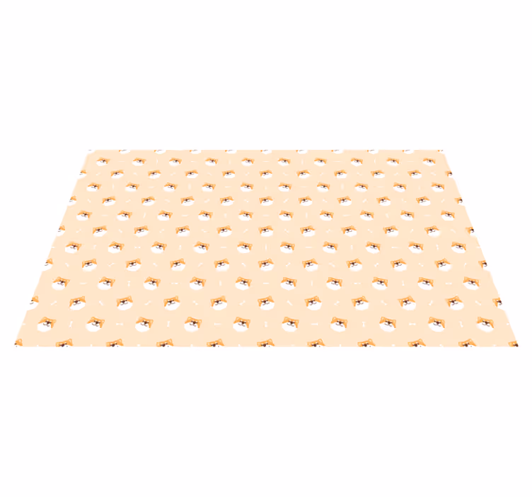 Cute Dog Faces animal mat - TenStickers
