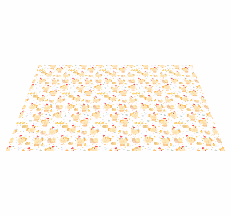 Cute Chick Motif kids carpet - TenStickers