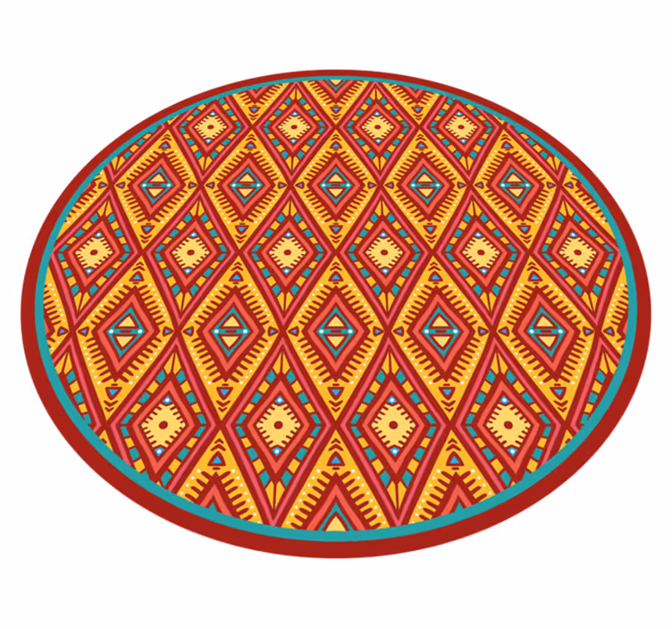 Geometric Tribal Element ethnic rug - TenStickers