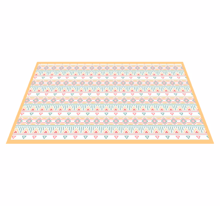Colorful Patterned Stripes ethnic rug - TenStickers