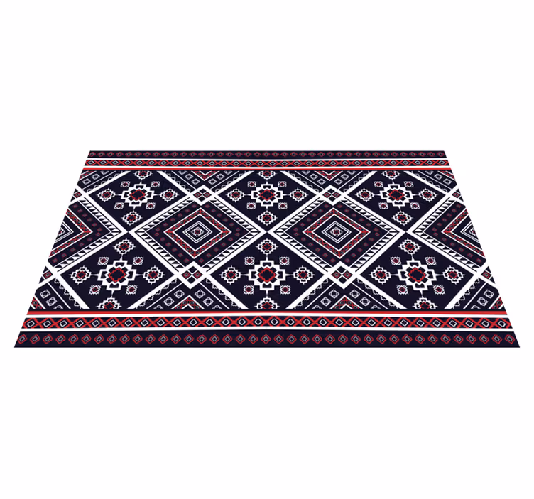 Cultural Geometric Motif ethnic rug - TenStickers