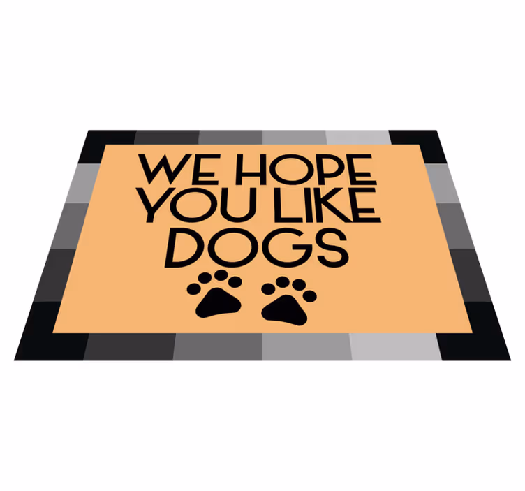 We hope you like dogs entrance hall rug - TenStickers