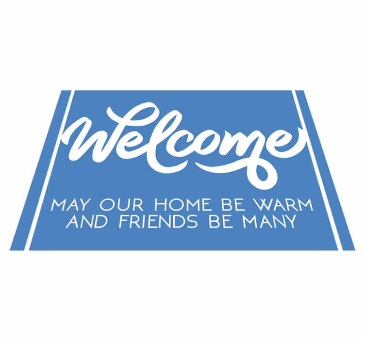 May your home be warm entrance hall rug - TenStickers