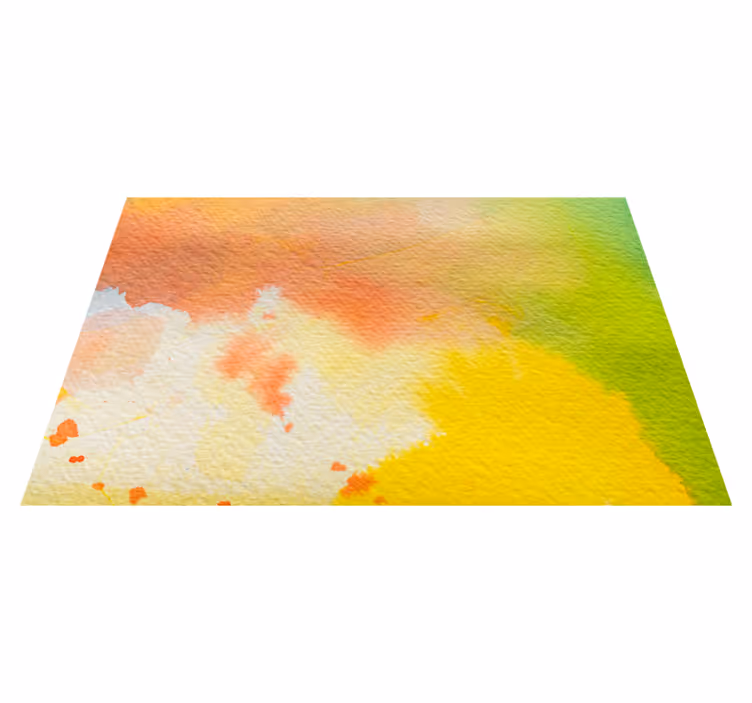 Vibrant watercolor burst texture rug - TenStickers