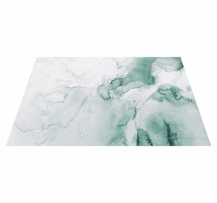 Soft green swirl marble rug - TenStickers