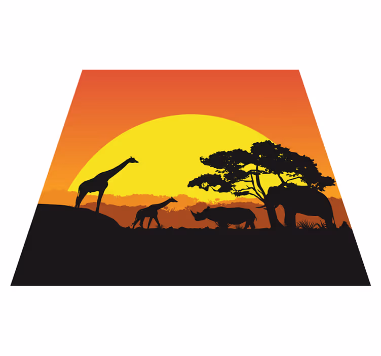 African savannah  modern rug - TenStickers
