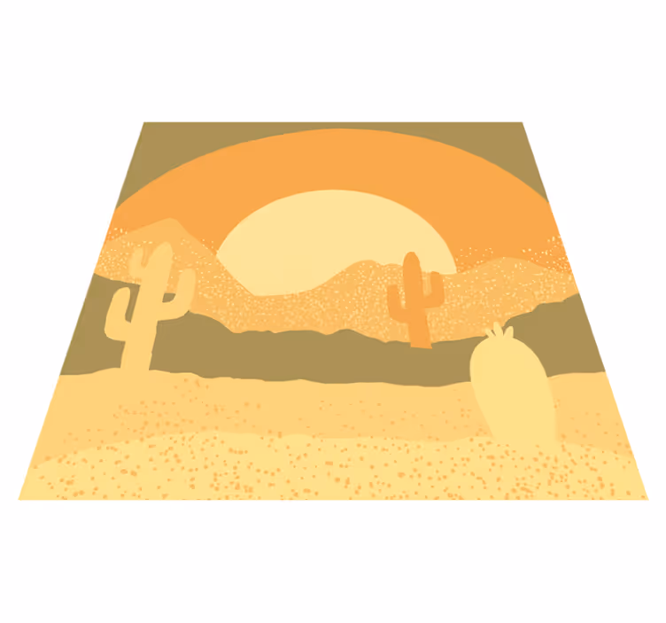 Desert Dusk Landscape nature rug - TenStickers