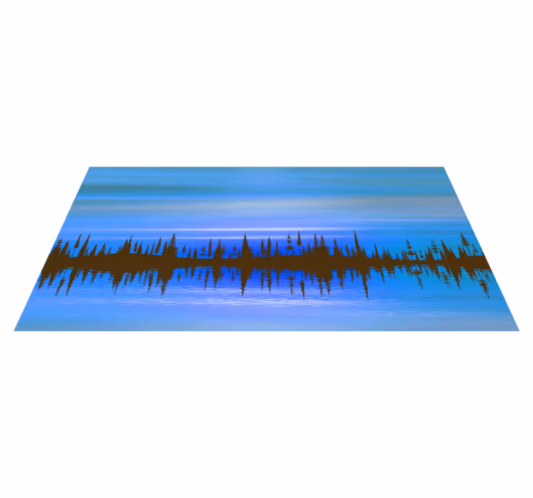 Abstract Landscape Blend nature rug - TenStickers