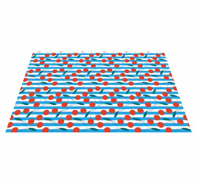 Cherry blossom display kitchen mat - TenStickers