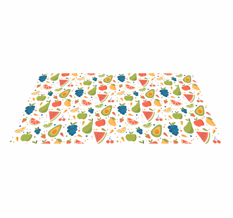 Colorful Fruit Patterns kitchen vinyl mat - TenStickers