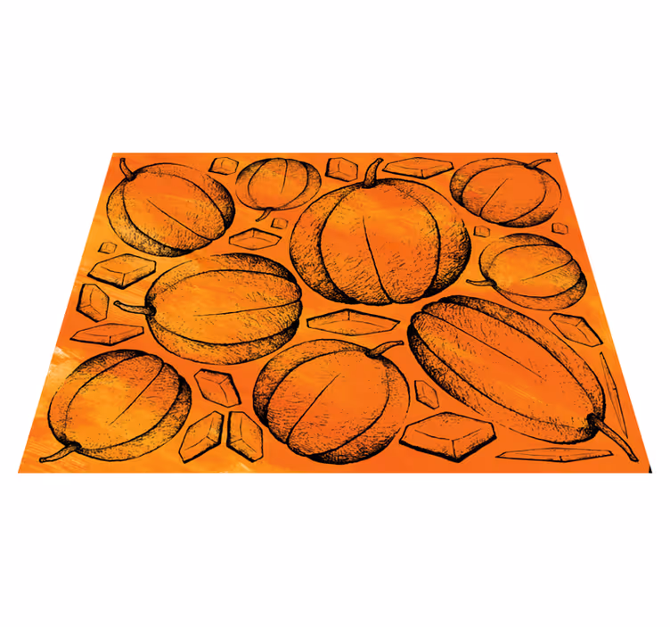 Pumpkin Harvest halloween rugs - TenStickers