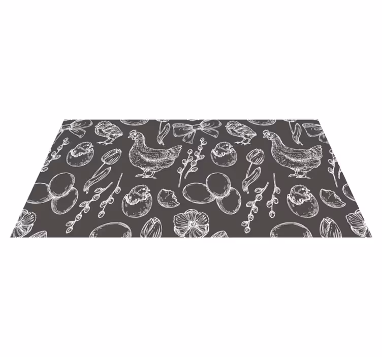 Spring chicken egg modern  animal rug - TenStickers