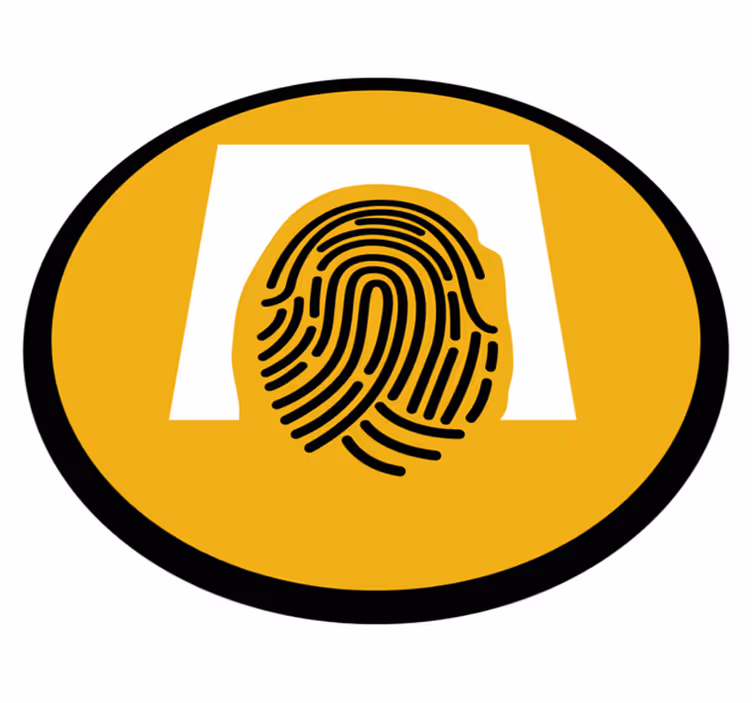Fingerprint Pattern mosaic rug - TenStickers