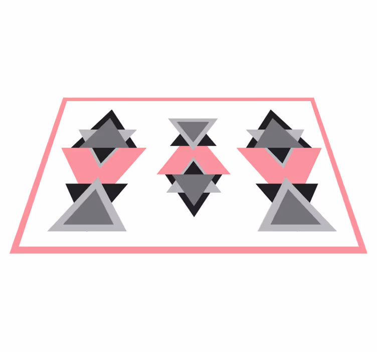 Triangular Shapes Blend geometric rug - TenStickers