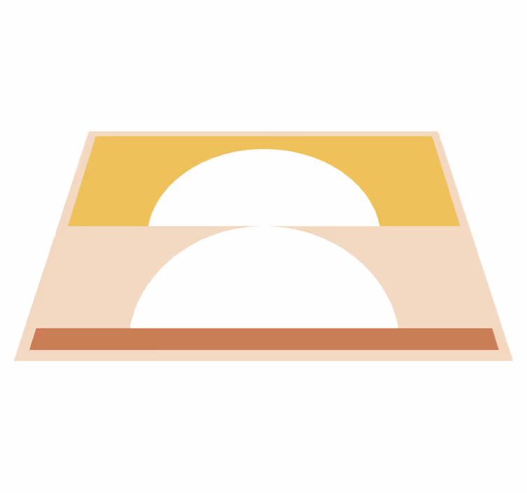 CIRCULAR MINIMALISM minimalistic rug - TenStickers