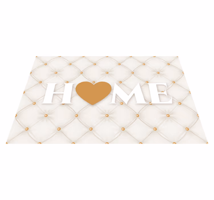 Heartfelt home tufting entrance hall rug - TenStickers