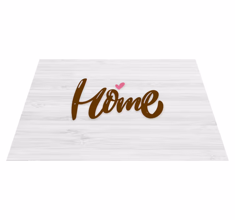 Wooden home with heard entrance hall rug - TenStickers