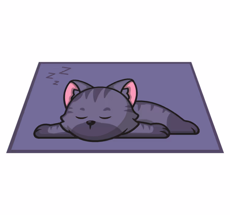 Animal mat for sleeping cat - TenStickers