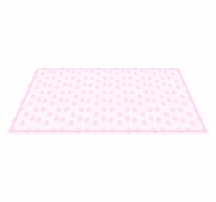 Pink Strawberry Pattern kitchen mat - TenStickers