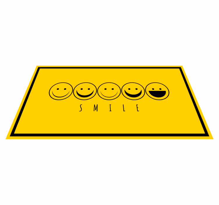 Happy Expressions quote rug - TenStickers