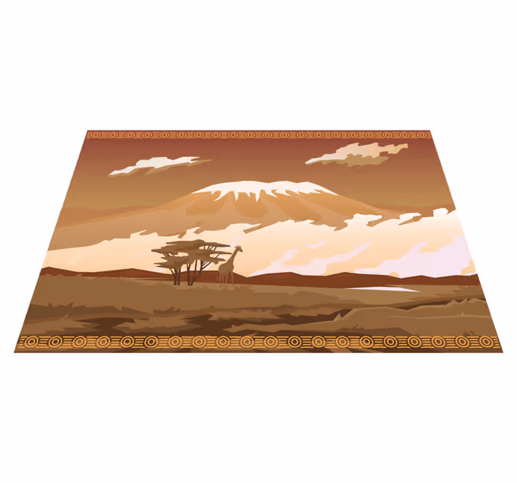 Majestic mountain view nature rug - TenStickers