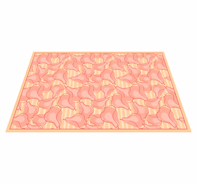 Cute Pink Patterns kitchen mat - TenStickers