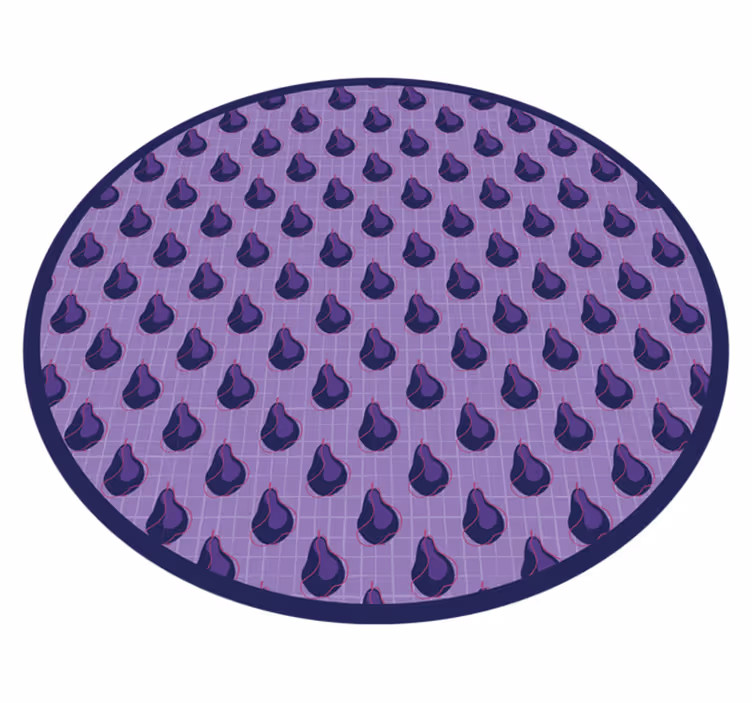 Purple Droplet Pattern kitchen mat - TenStickers
