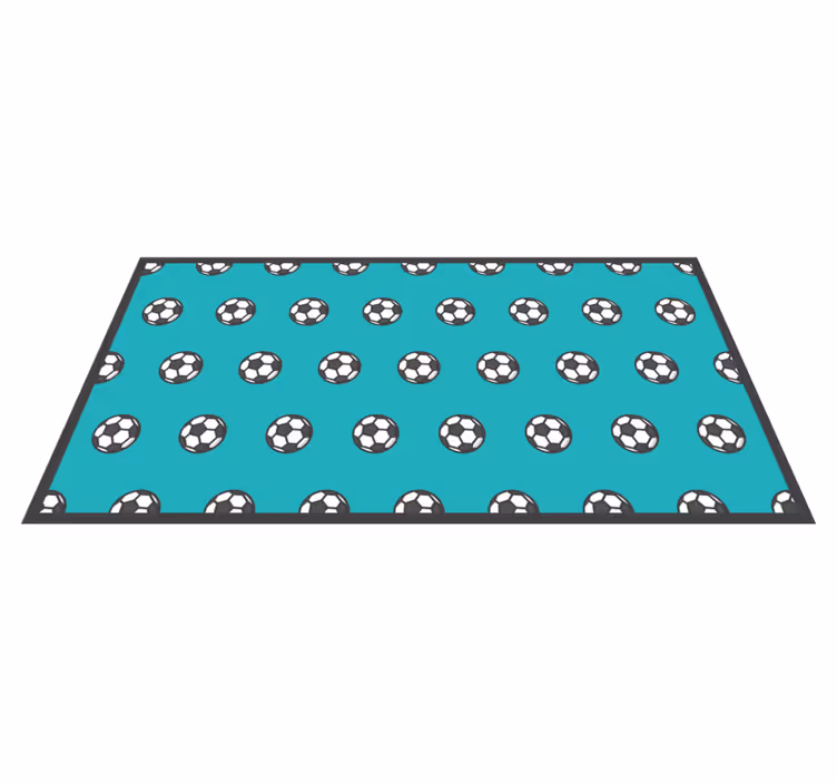 Soccer Ball Pattern game rug - TenStickers