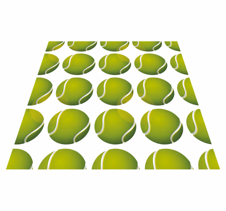 Tennis Ball Motif game rug - TenStickers