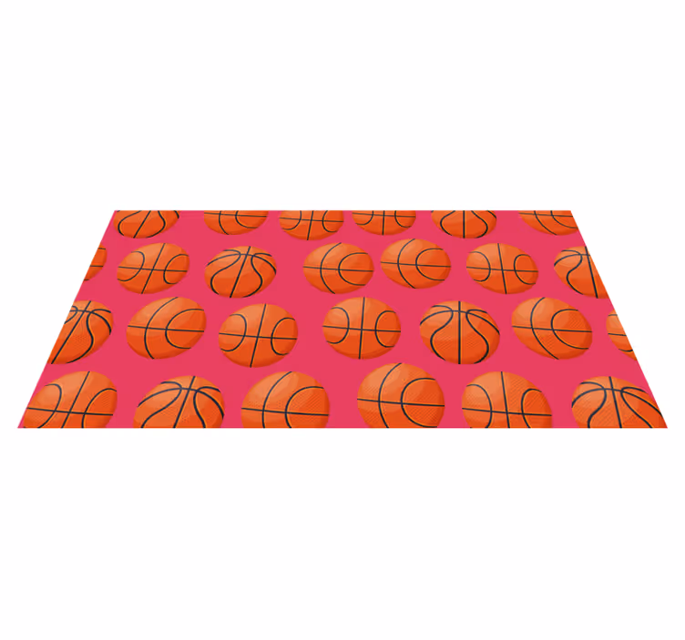 Basketball Motif kids rug - TenStickers
