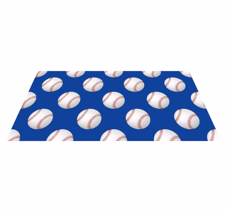 Game rug with baseball design - TenStickers