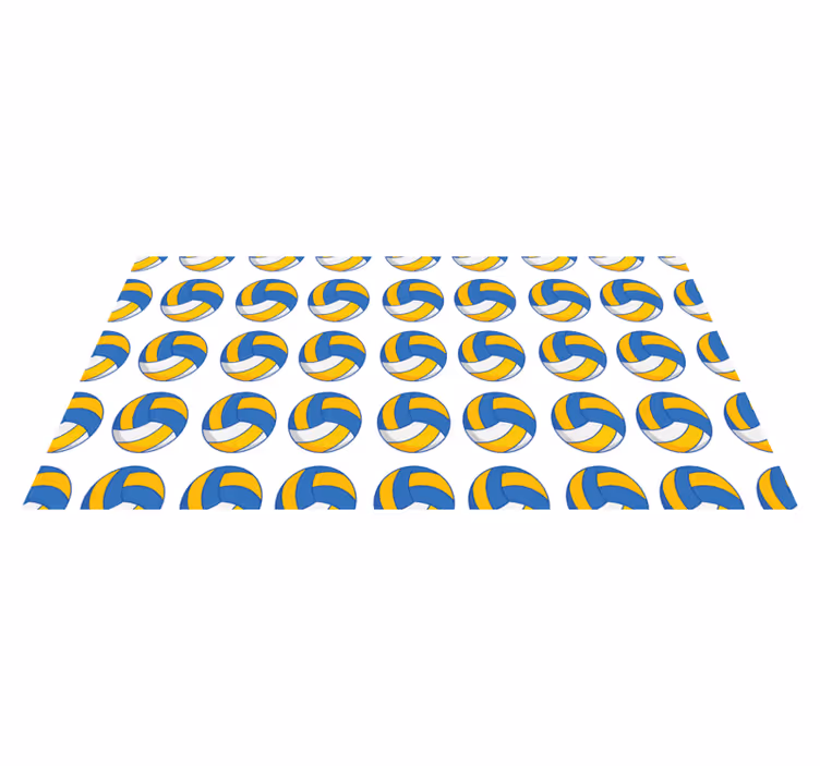 Volleyball balls teenage bedroom rug - TenStickers