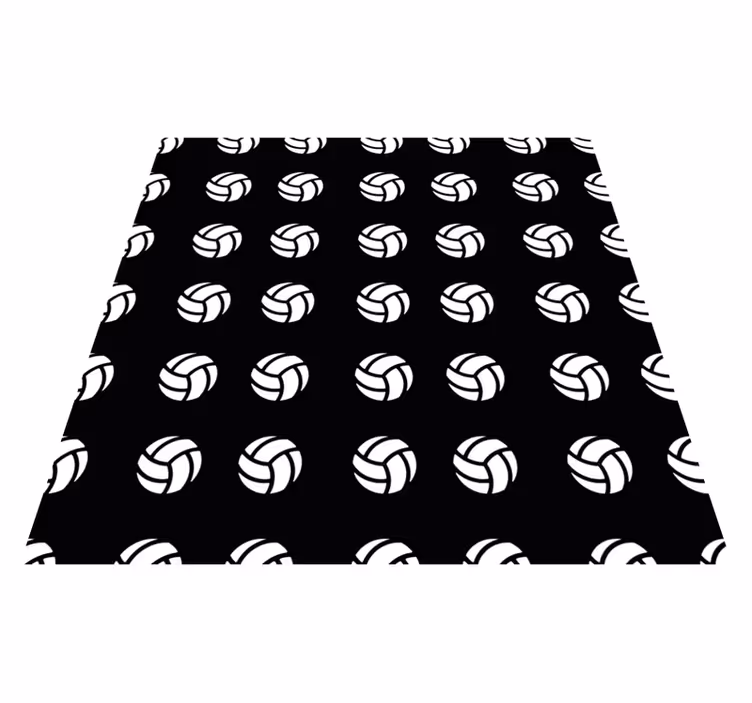 VOLLEYBALL PATTERN game rug - TenStickers