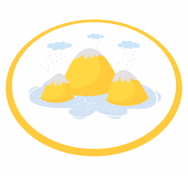 Cheerful Mountain Scene kids rug - TenStickers