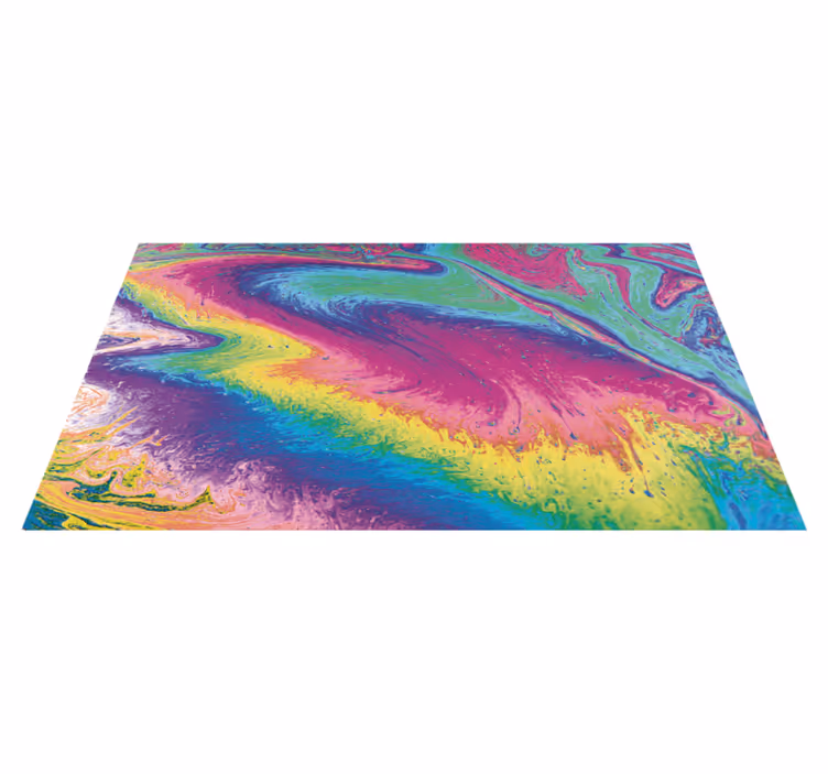 Marble rainbow texture carpet - TenStickers