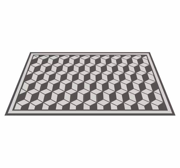 Cubist Motif geometric rug - TenStickers