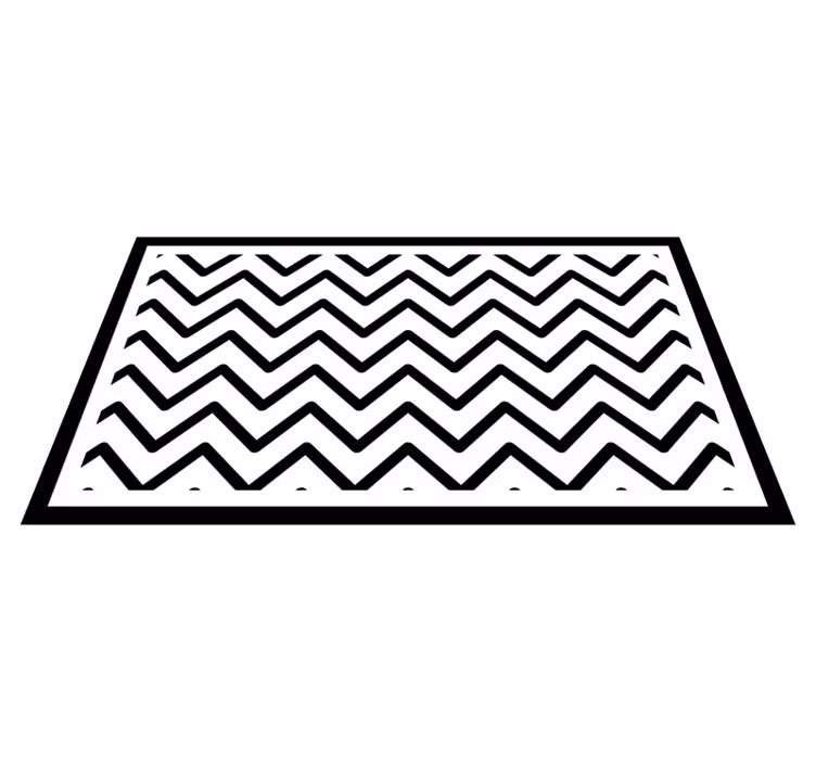 Chevron style entrance hall rug - TenStickers
