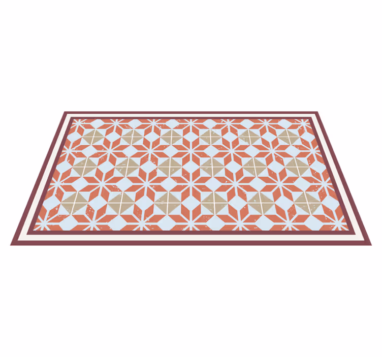 Geometric Element tile carpet - TenStickers