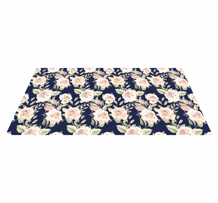 Elegant Floral Component nature rug - TenStickers