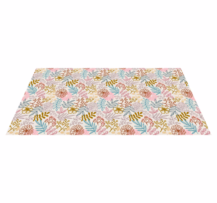Floral Patterns Collection bedroom carpet - TenStickers