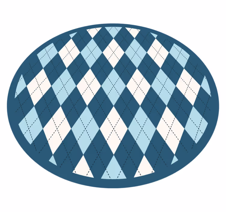 Diamond Pattern Elegance geometric rug - TenStickers