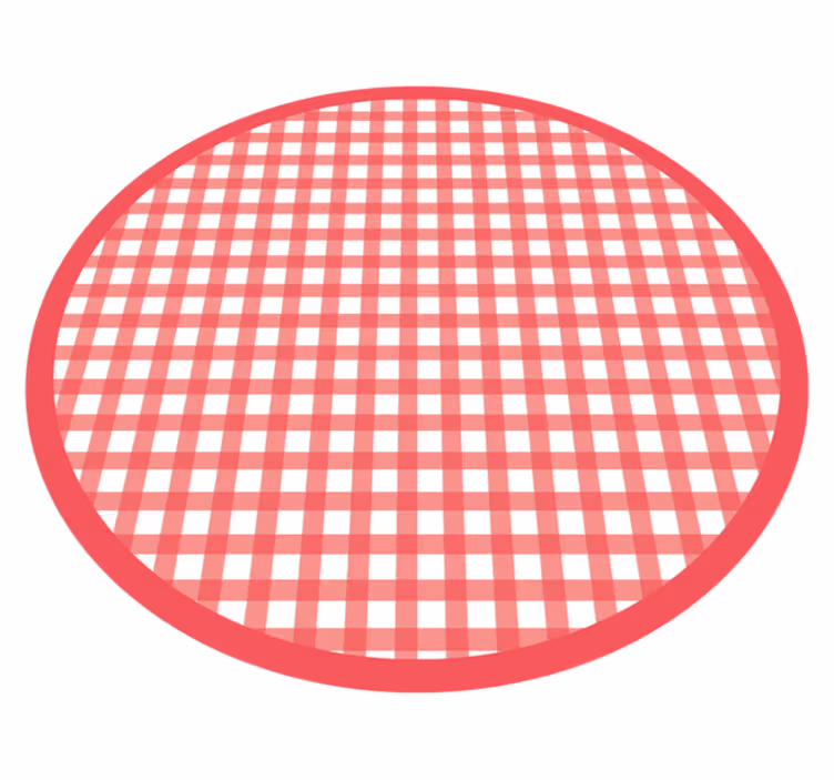 Classic Checkered Pattern stripes rug - TenStickers