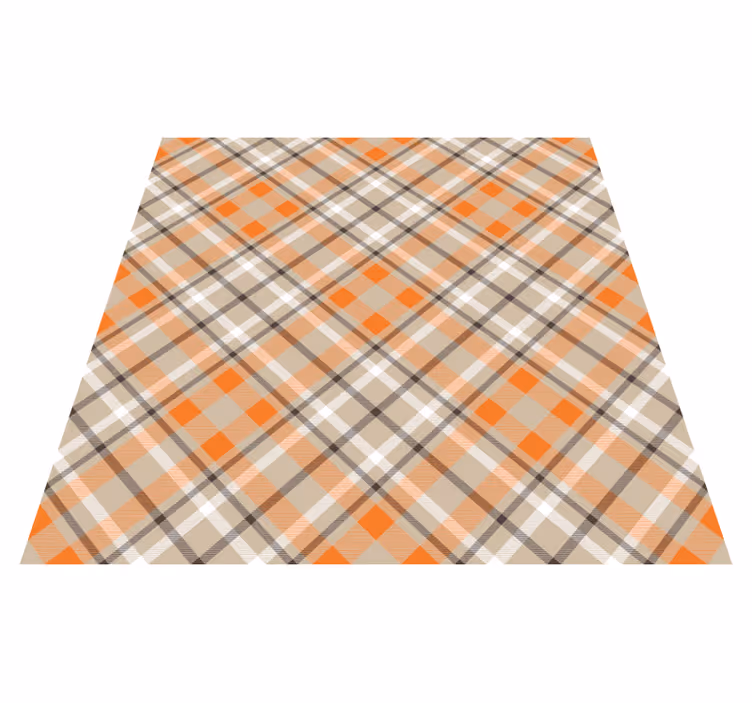 Plaid Pattern Style stripes rug - TenStickers