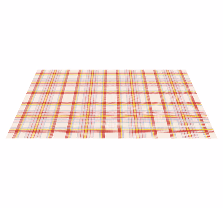 Plaid Pattern Play stripes rug - TenStickers