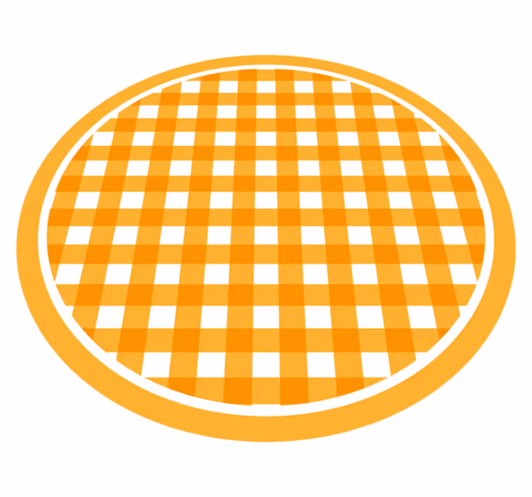 Texture rug in cozy checkered design - TenStickers